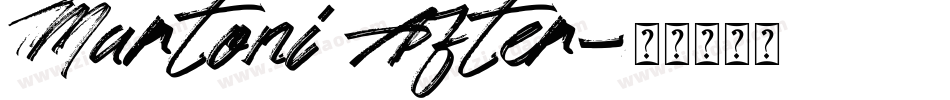 Martoni After字体转换